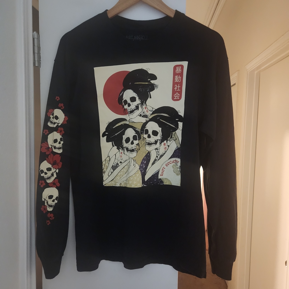 Black Graphic Sweater